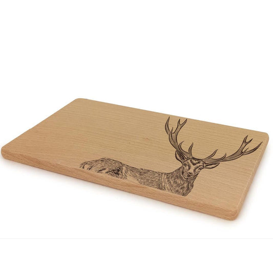 Schneidebrett "Hirsch" aus Buche geölt | 22x12cxm - INSELLIEBE USEDOM