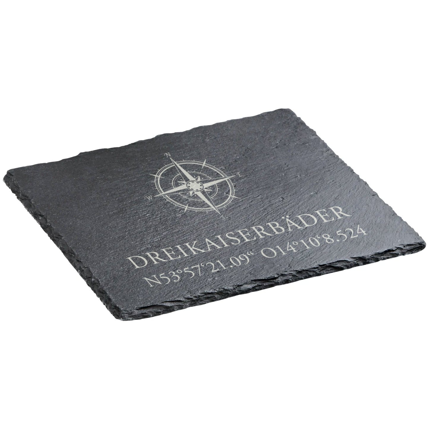 Servierplatte "Dreikaiserbäder" | 30x20cm aus Schiefer - INSELLIEBE USEDOM