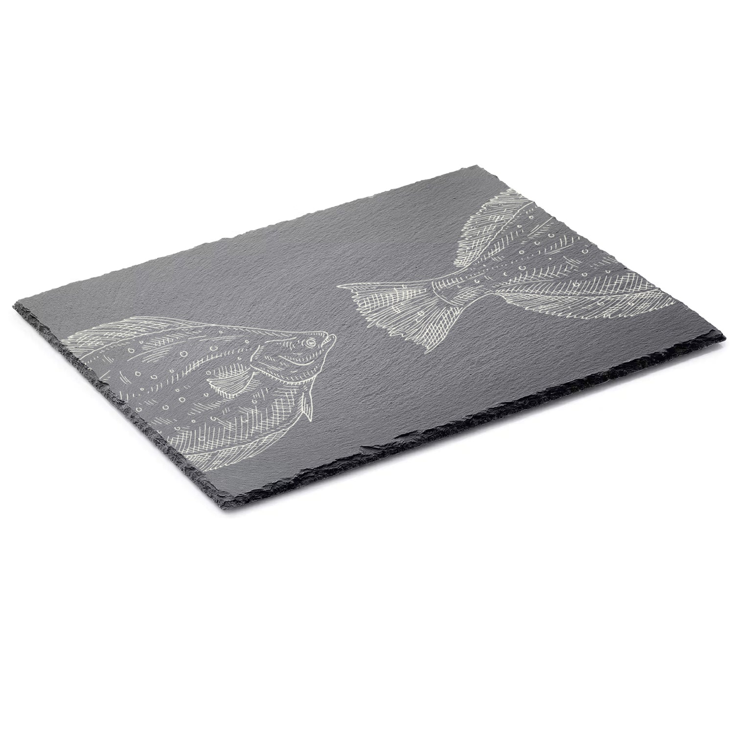 Tablett aus Schiefer "Flunder" | 40x30cm - INSELLIEBE USEDOM